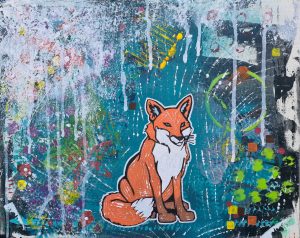 fox 33 x 41 cm