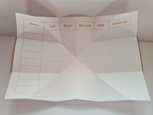 emploi du temps de poche